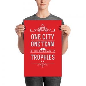 One city one team Aberdeen poster