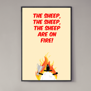 the sheep are on fire poster