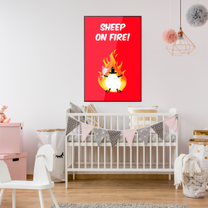 sheep-on-fire-kids-poster