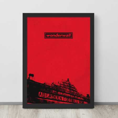 wonderwall-pittodrie-framed-poster